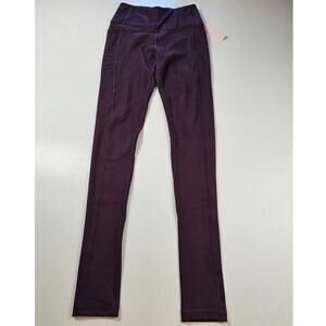NWT NEW Victoria's Secret essential leggings VXS purple pockets size 2 high rise